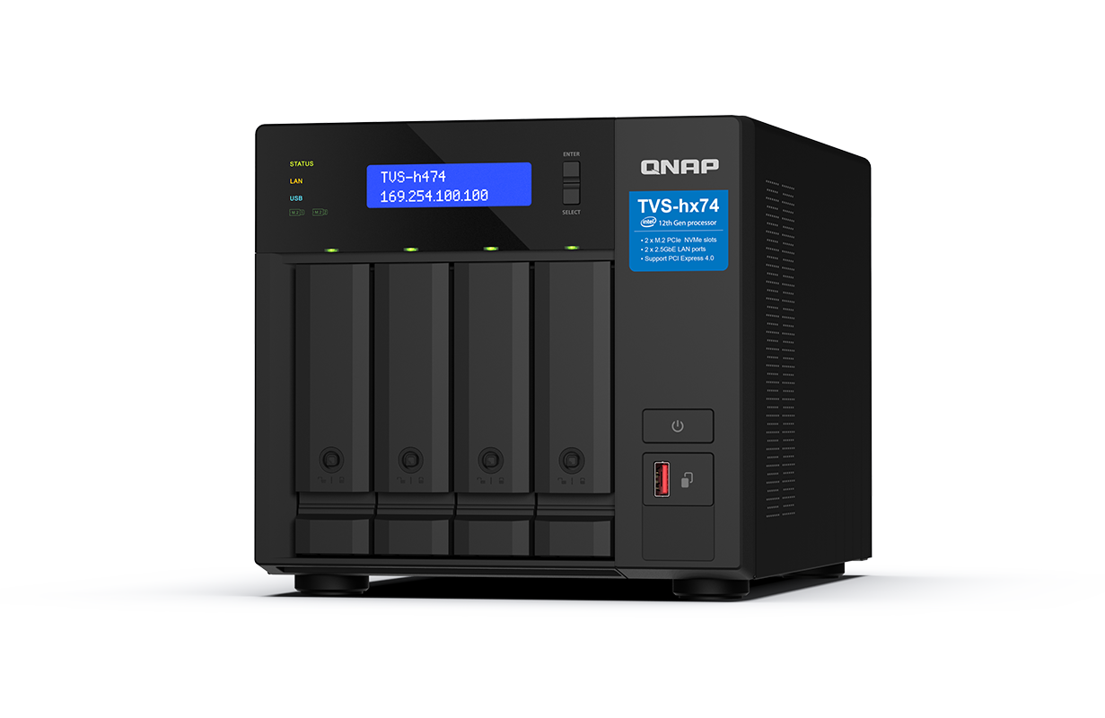 QNAP 4-Bay NAS 網絡儲存裝置 TVS-h474-PT-8G - QNAP OA-03535