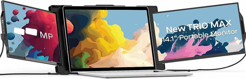Mobile Pixels Trio Max 14.1" 2nd Gen Dual Portable Laptop Monitor (2023 Version) 便攜式雙顯示器 - Mobile Pixels OA-03616